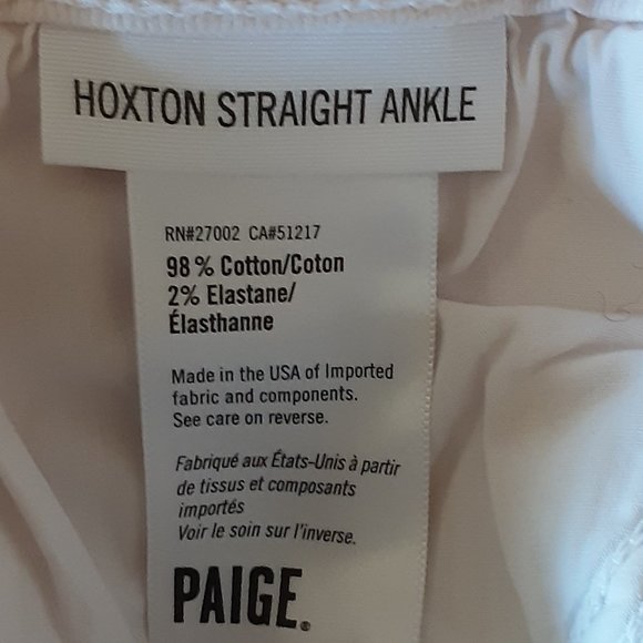 PAIGE Women's Hoxton Straight Ankle Blush Pink Jeans Size 29 - Picture 11 of 12